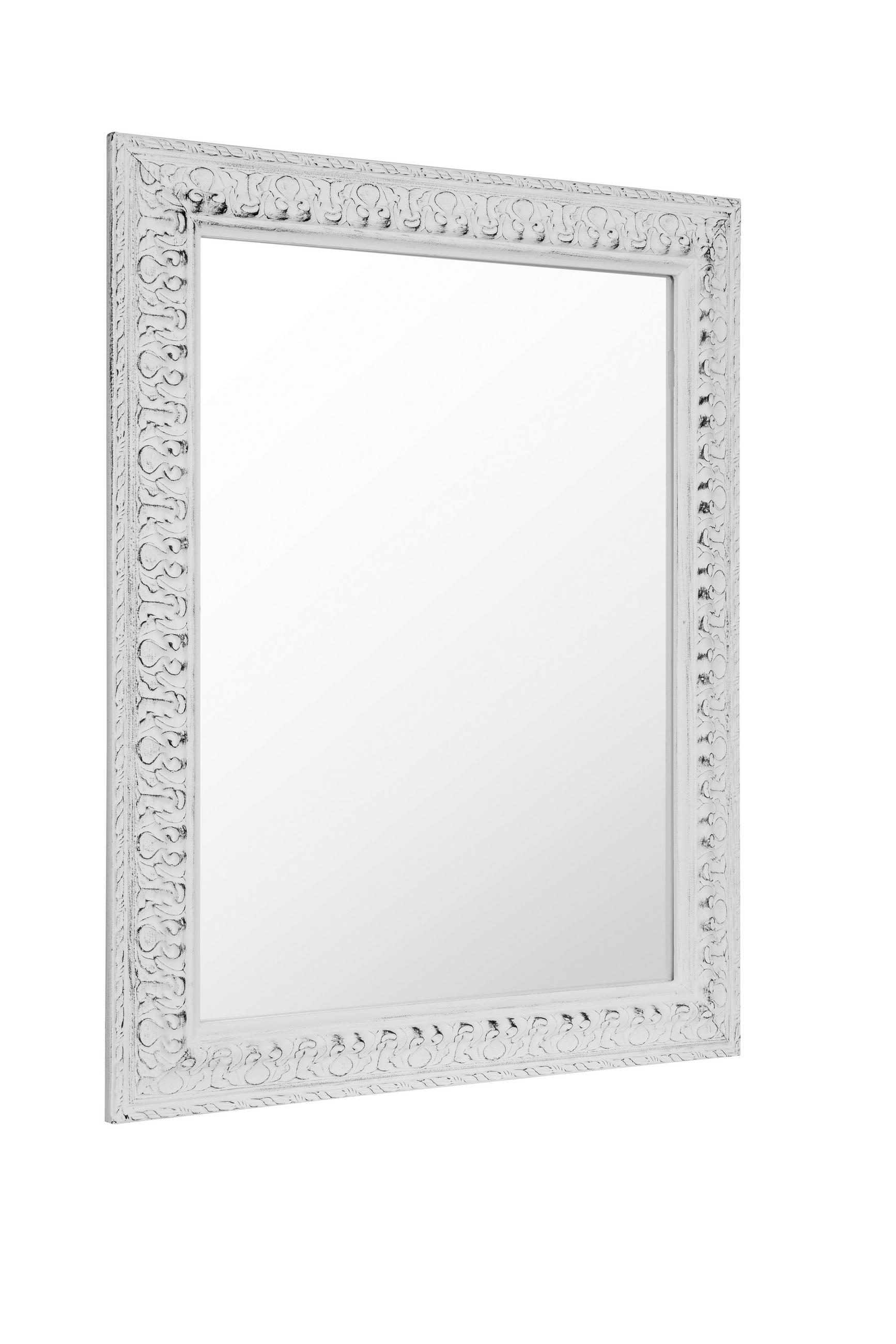FALI TÜKÖR 55/70/3 cm    - fehér, Lifestyle, Üveg/fa (55/70/3cm) - Xora