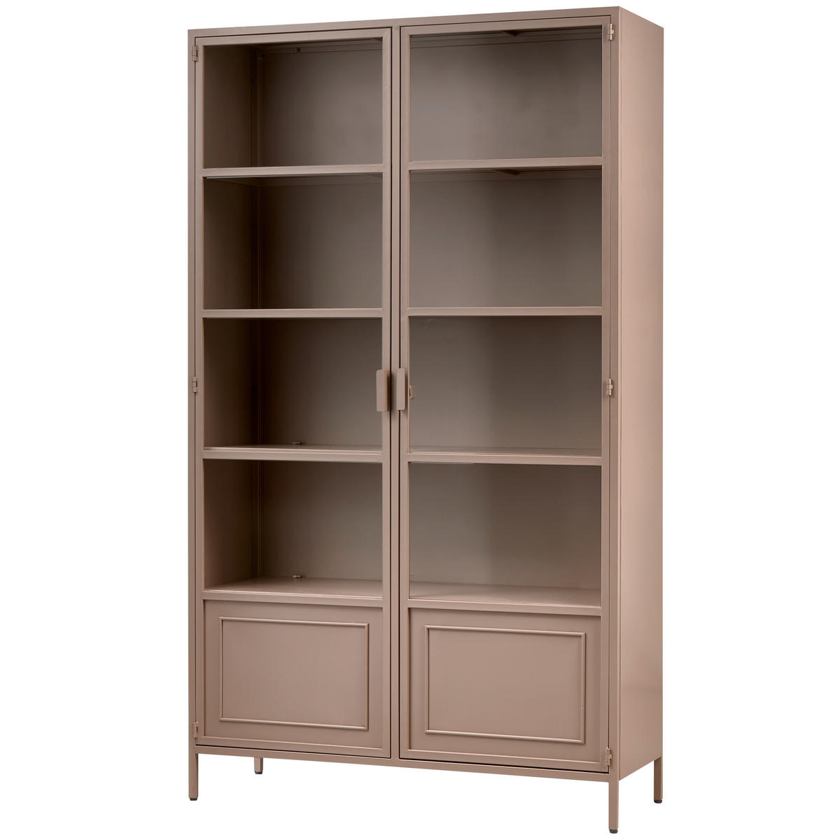 VITRINE in Braun  - Braun, Design, Glas/Metall (110/189/43cm) - Livetastic