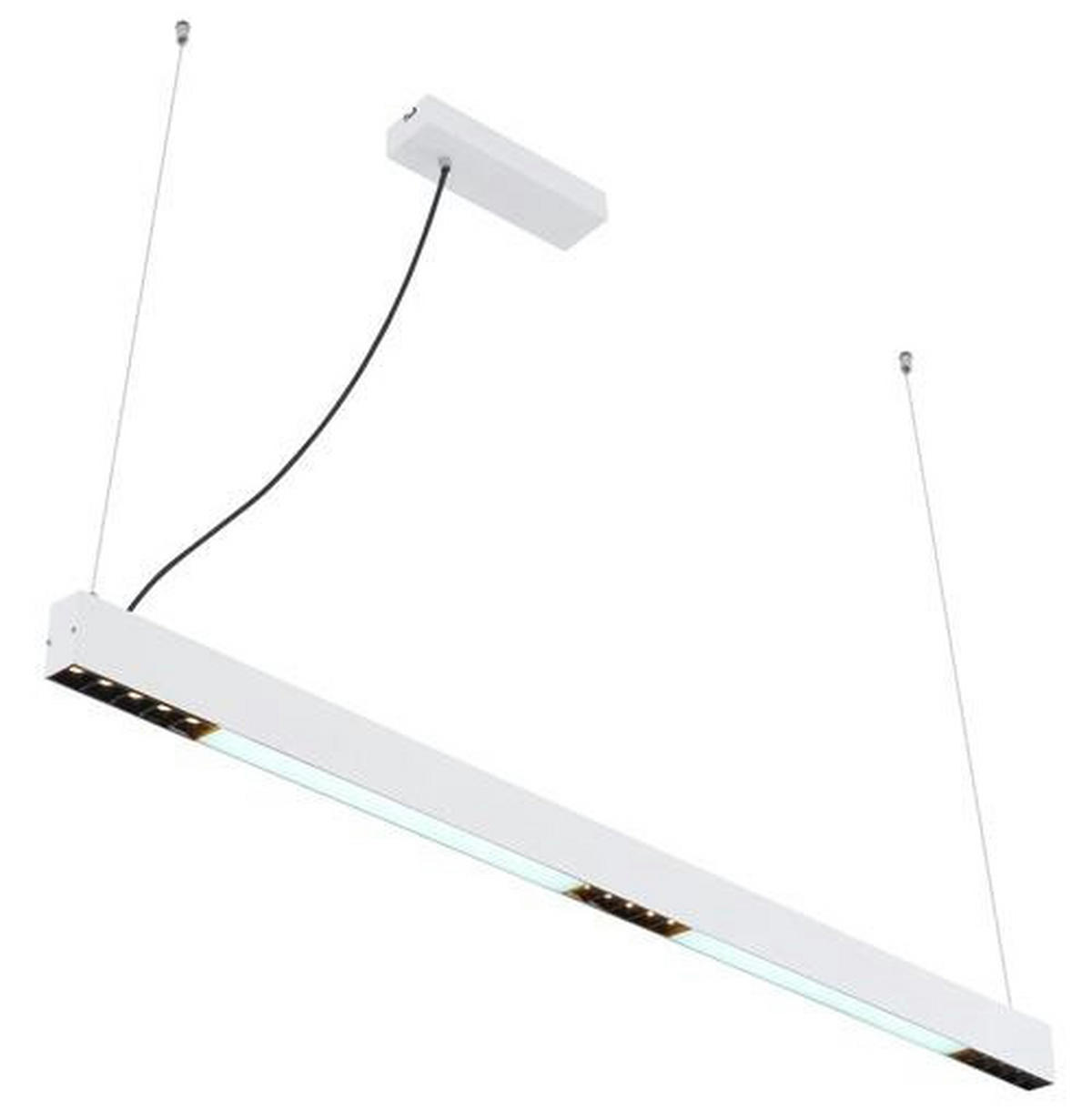 VISEČA LED-SVETILKA  Hodari //3000-6000 K// - bela, Design, kovina/umetna masa (119/7/120cm) - Globo