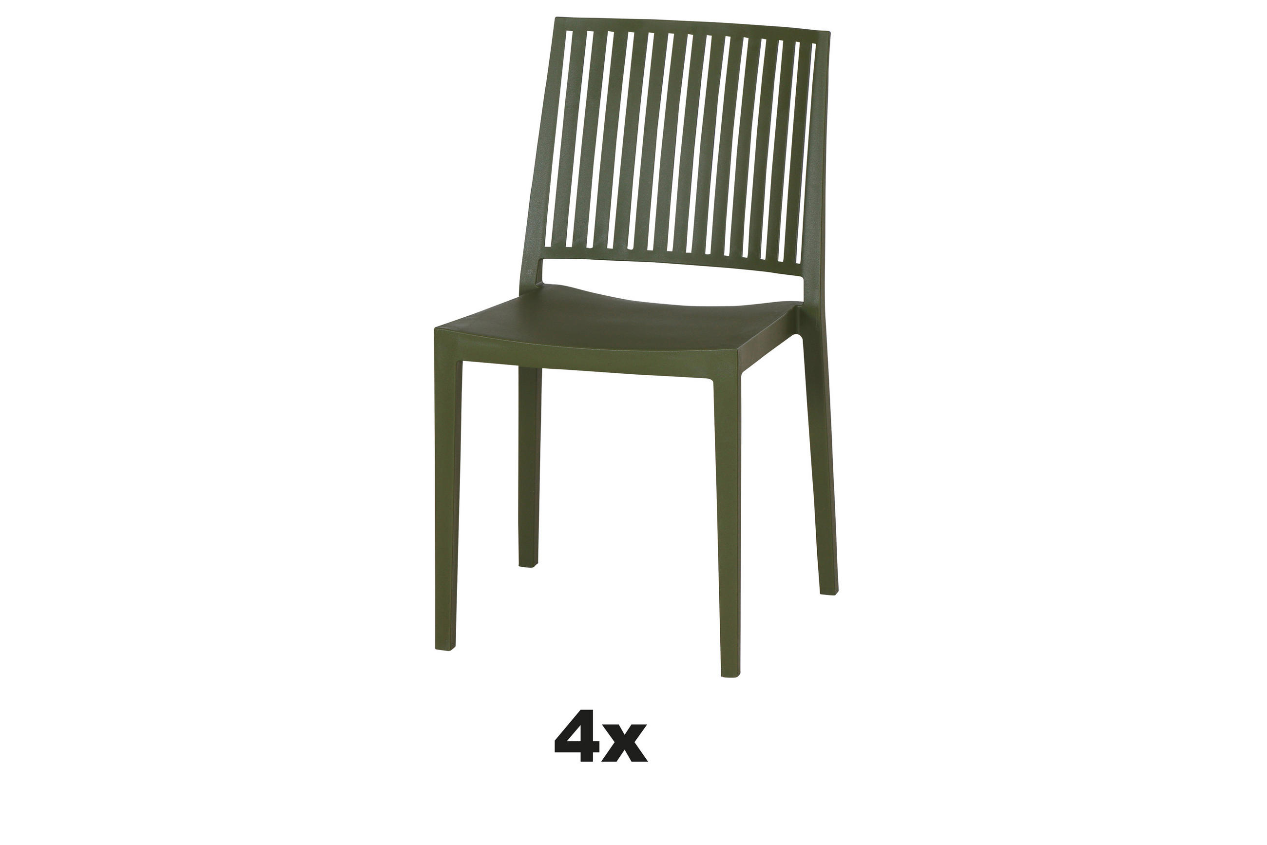 STAPELSTUHL in Kunststoff Grün  - Grün, Basics, Kunststoff (57/80/56cm) - Siena Garden