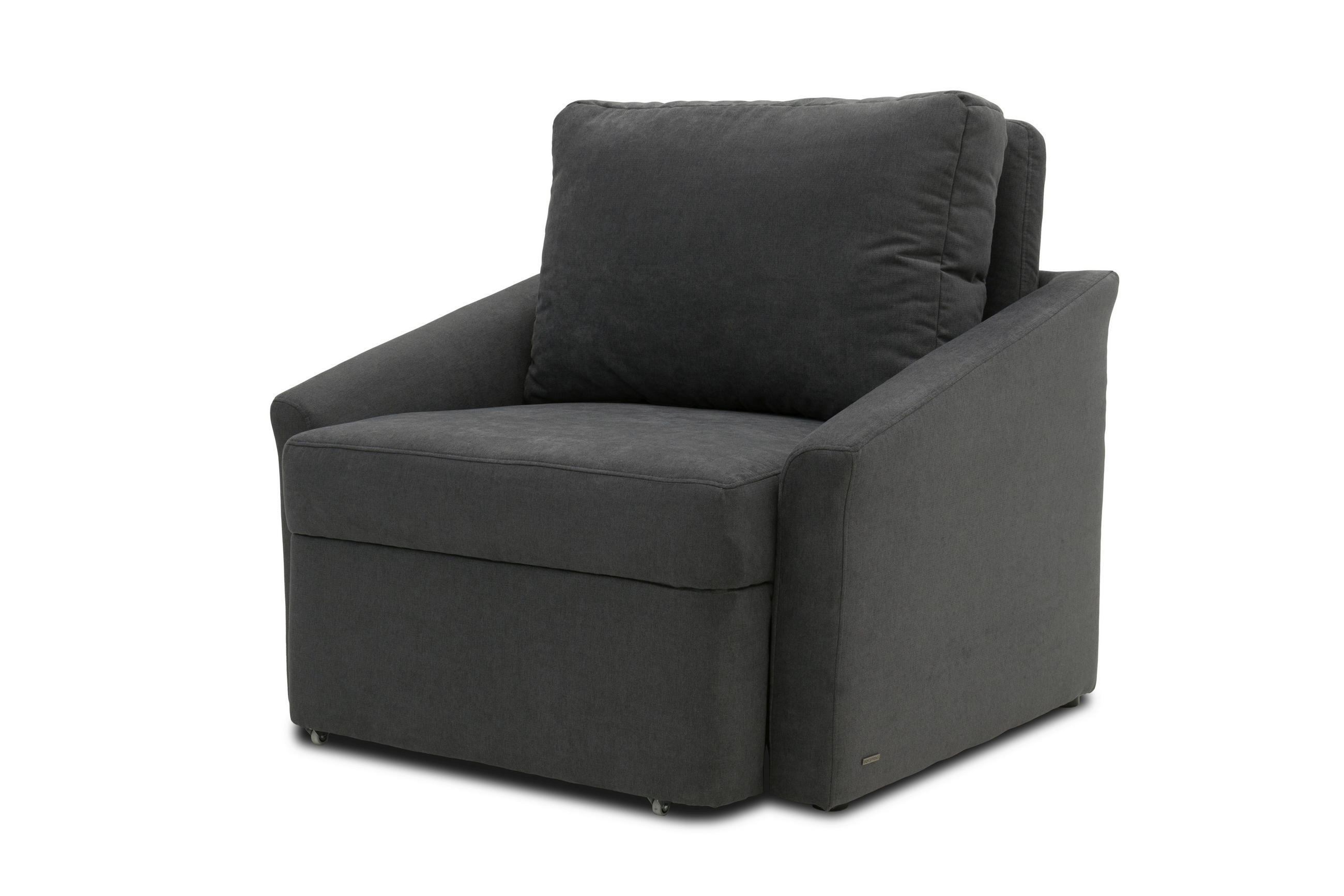 SCHLAFSESSEL RELAX BOX Mikrofaser Dunkelgrau    - Dunkelgrau/Beige, Basics, Kunststoff/Textil (108/86/96cm) - MID.YOU