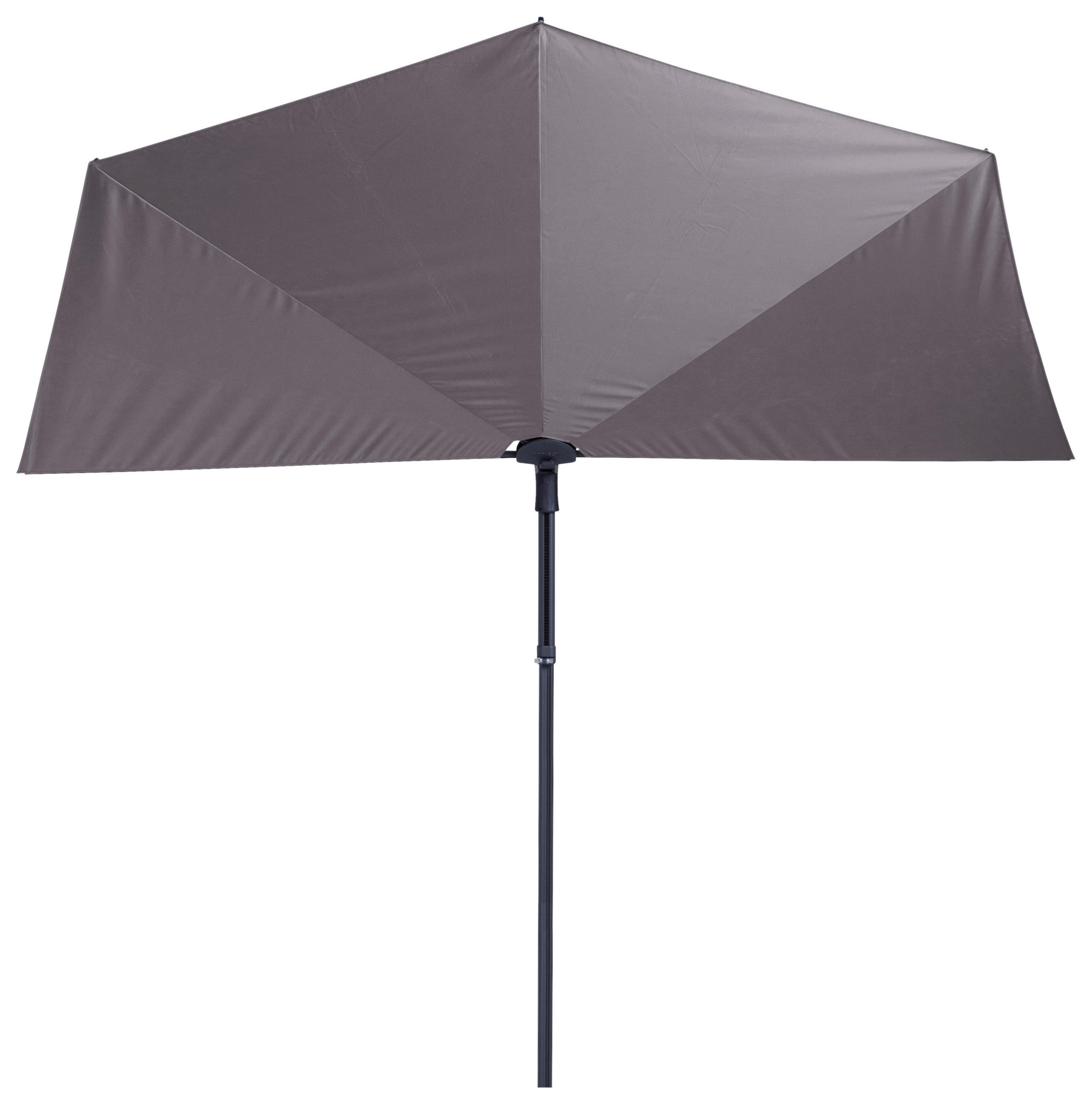 XXXLutz Sonnenschirm Taupe, Schwarz 270x150 cm