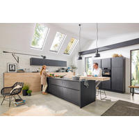 INBYGGNADSKÖK   - mörkbrun/ekfärgad, Design, trämaterial - Dieter Knoll