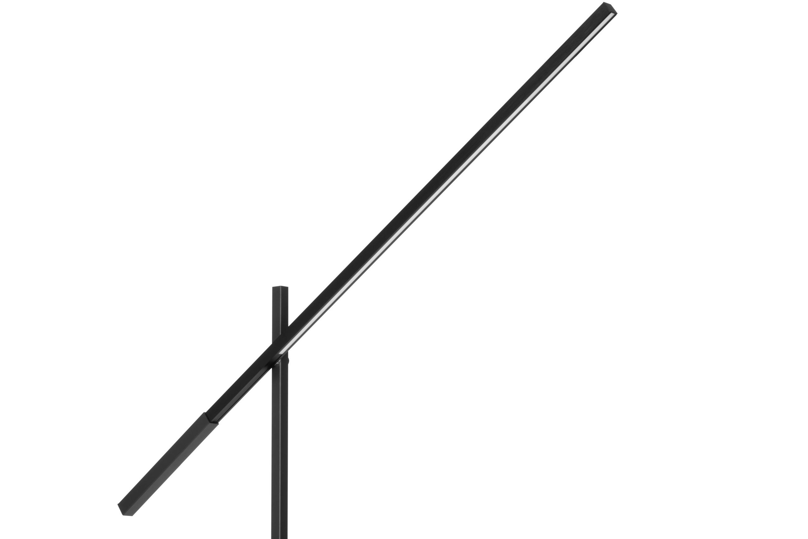 LED ÁLLÓLÁMPA - fekete, Design, fém (27-150/19/162-248cm) - Dieter Knoll