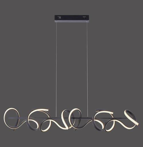 LED-HÄNGELEUCHTE 99/21/135 cm  - Schwarz, Trend, Kunststoff/Metall (99/21/135cm)