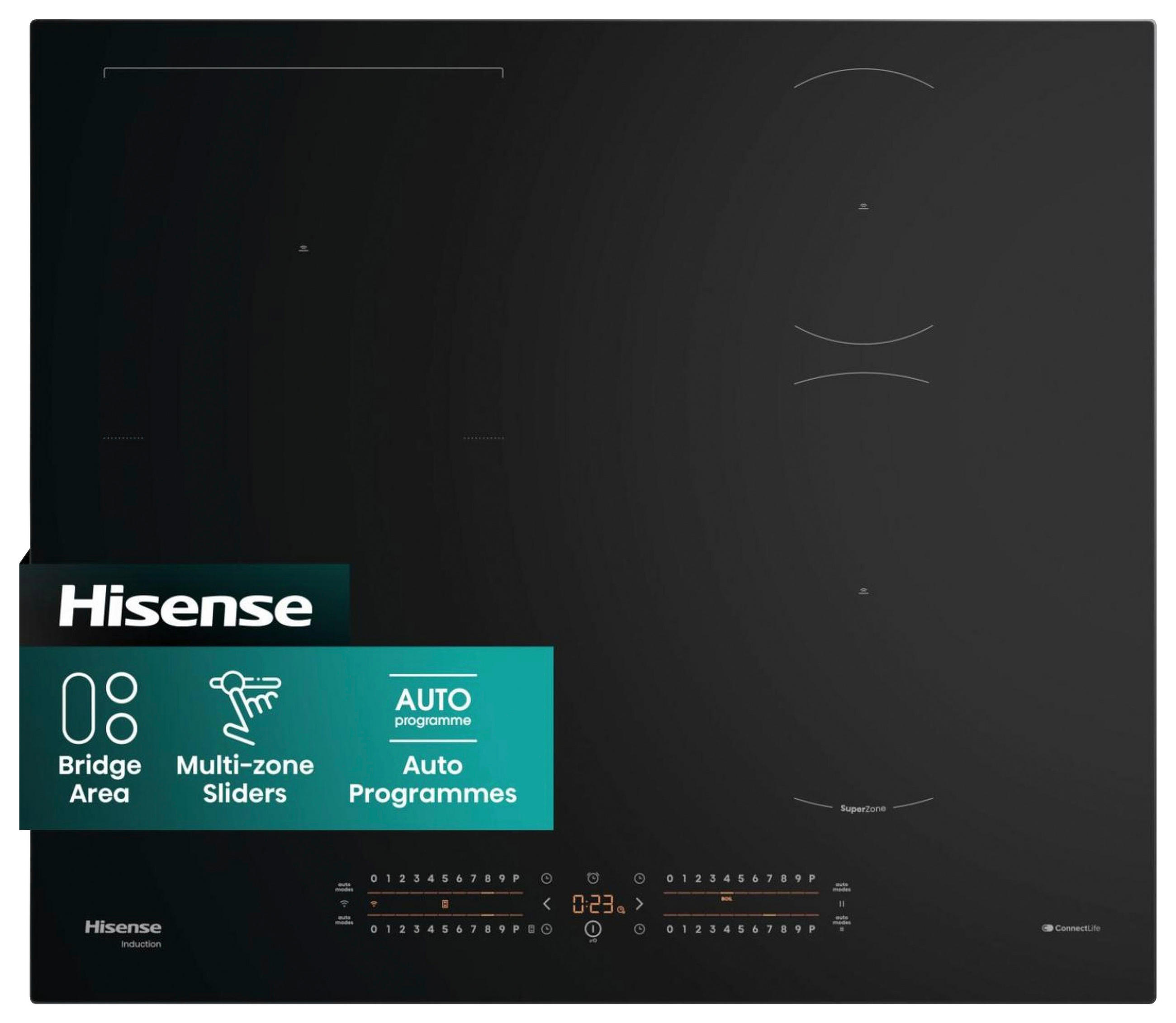 INDUKTIONSKOCHFELD HI6432BSCWF  - Schwarz, Basics, Glas/Metall (59,5/5,4/52cm) - Hisense