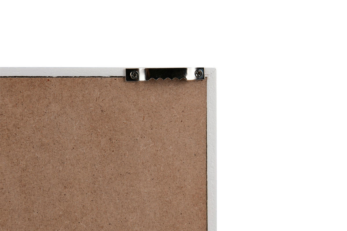 SCHLÜSSELKASTEN Grau, Weiß  - Weiß/Grau, Basics, Holzwerkstoff (20/30/3cm) - Milino