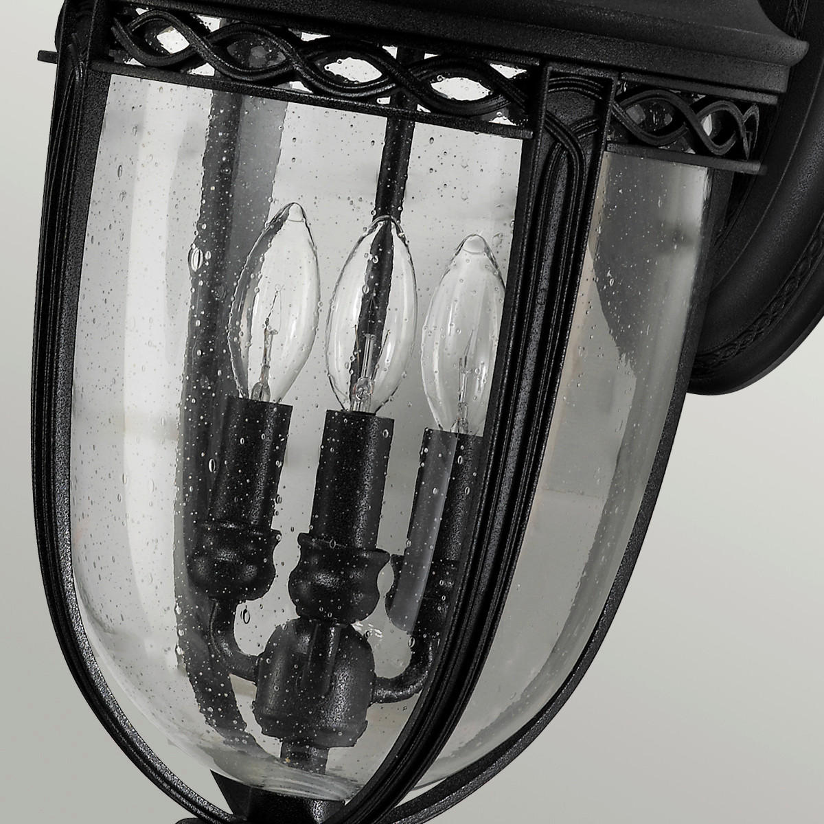 AUSSENWANDLEUCHTE - Schwarz, Basics, Glas/Metall (26.7/62.2/32.5cm) - Elstead Lighting