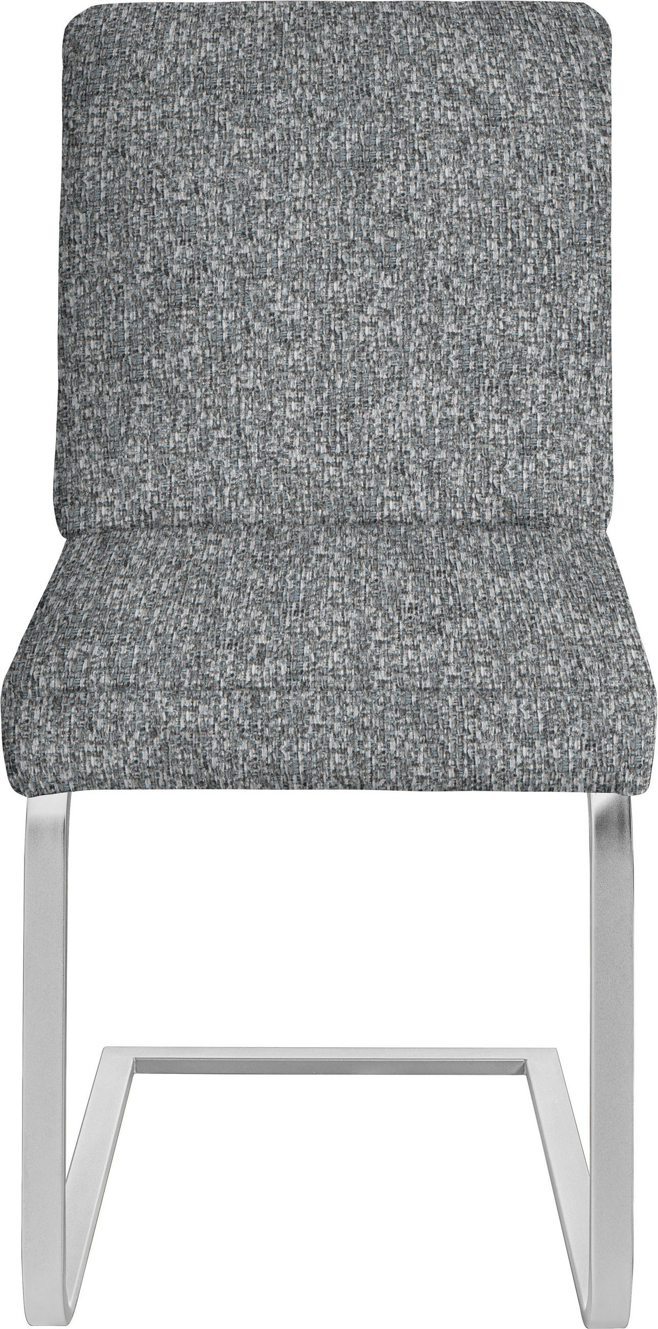 SCHWINGSTUHL  in Stahl Chenille  - Chromfarben/Grau, Design, Textil/Metall (46/92/60cm) - Dieter Knoll