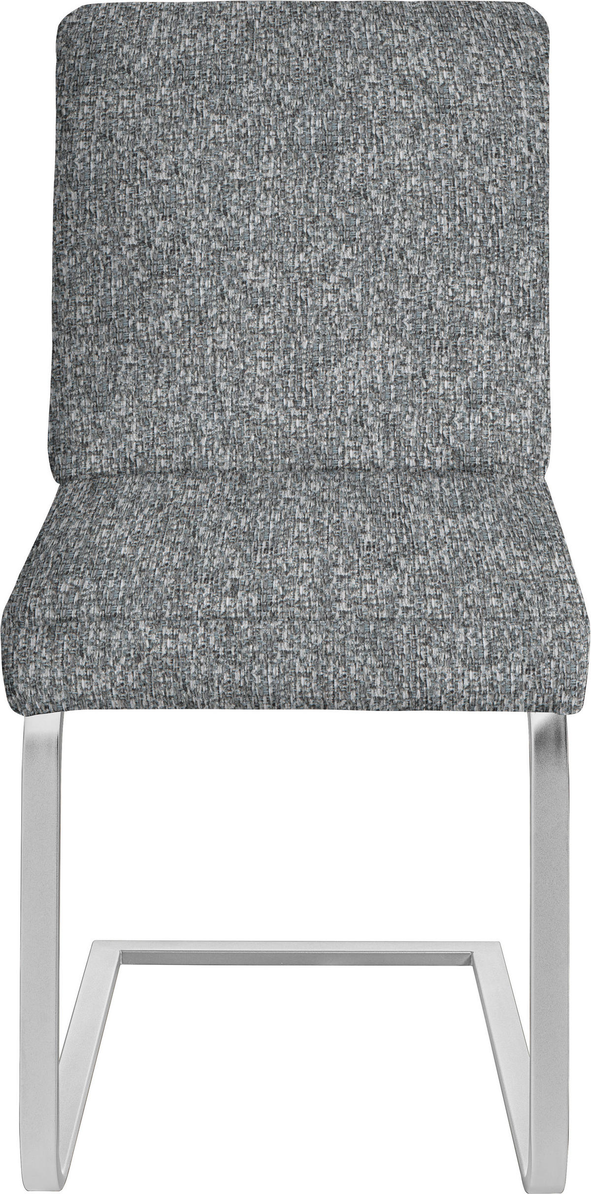 SCHWINGSTUHL  in Stahl Chenille  - Chromfarben/Grau, Design, Textil/Metall (46/92/60cm) - Dieter Knoll