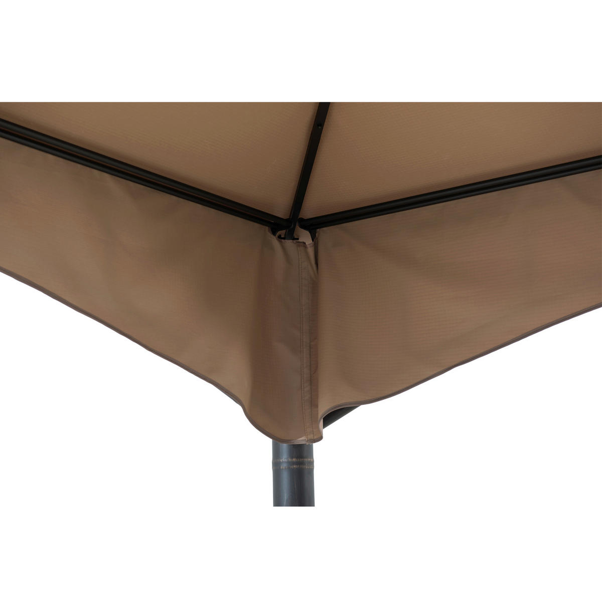 PAVILLON 340/304/340 cm   - Sandfarben/Bronzefarben, Basics, Kunststoff/Metall (340/304/340cm)