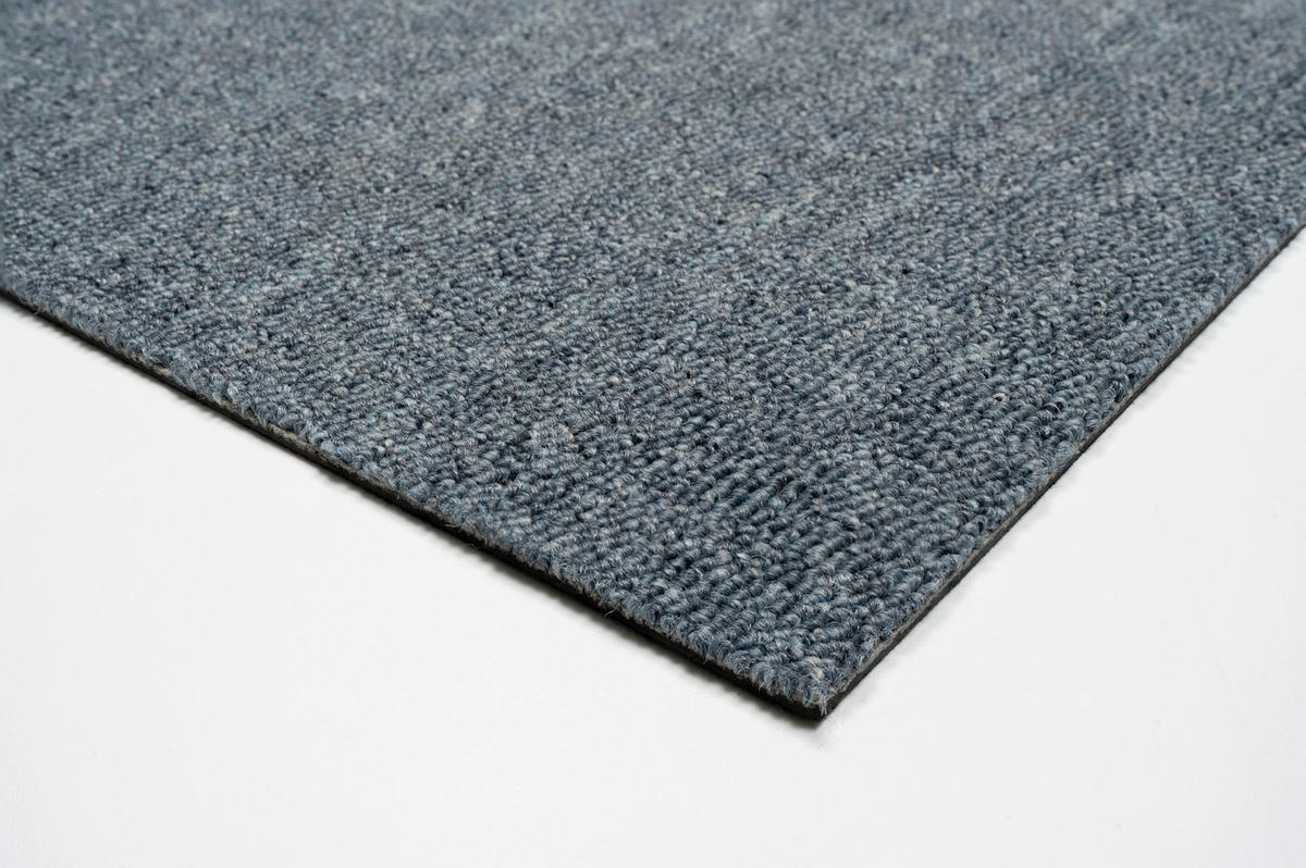 TEPPICHFLIESE Astra Stripe 85 50/50 cm in Hellblau  - Hellblau, Basics, Textil (50/50cm)