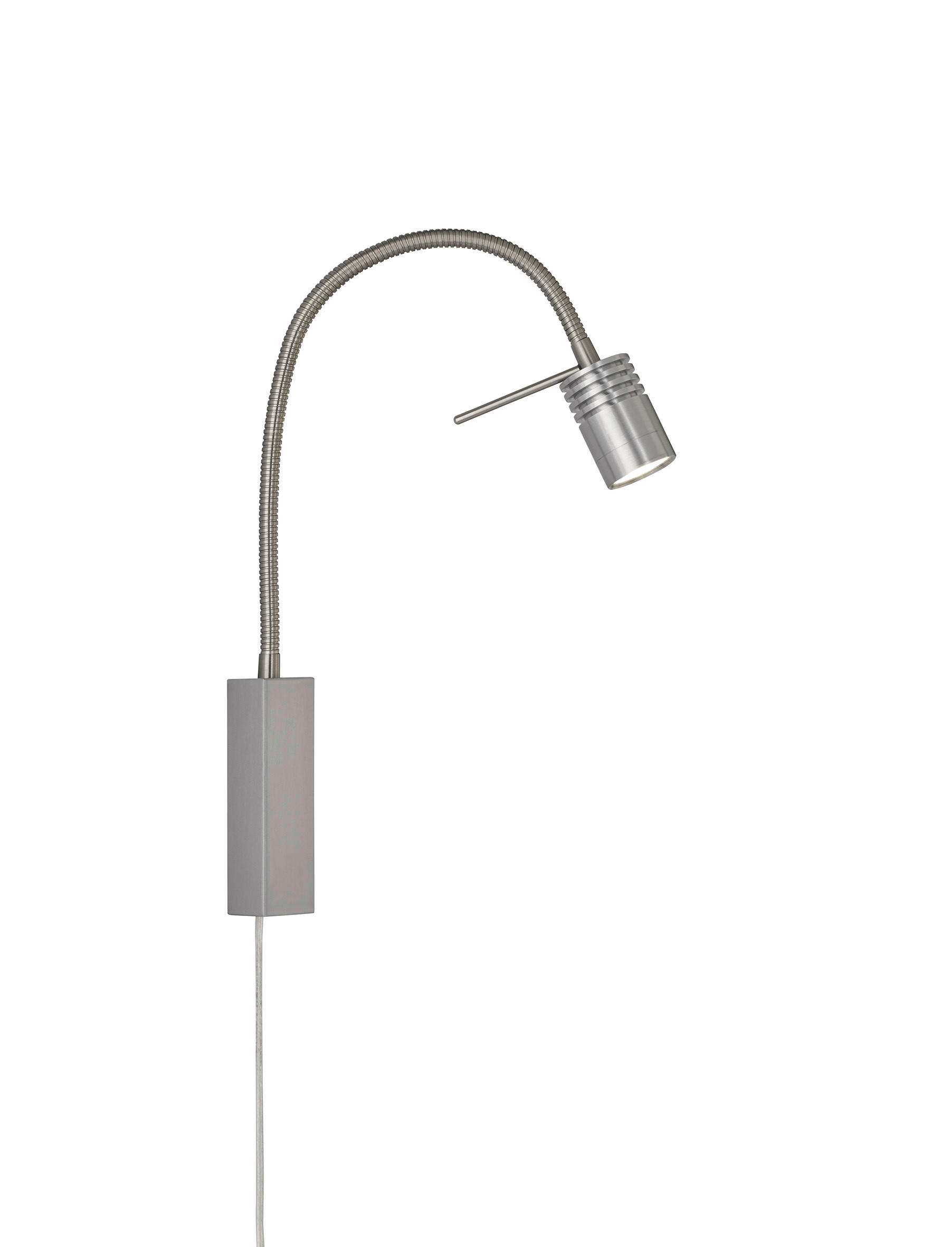 Fischer & Honsel Led-Wandleuchte River Nickel 4x40 cm