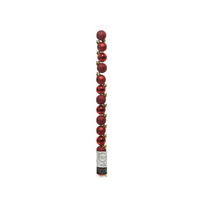 CHRISTBAUMKUGEL-SET 3 cm  - Rot, KONVENTIONELL, Kunststoff (3cm)
