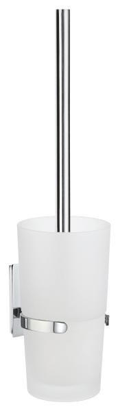 WC KEFA SO STOJANOM - biela/chrómová, Basics, kov/plast (9,6/38/11,5cm)