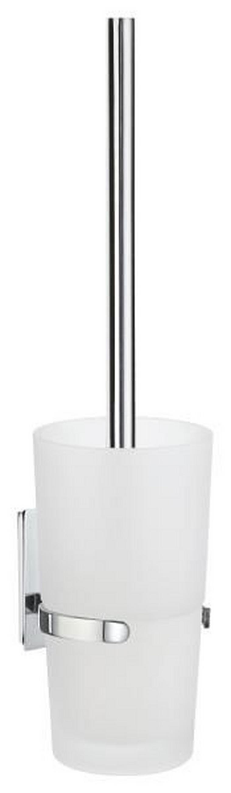 WC KEFA SO STOJANOM - biela/chrómová, Basics, kov/plast (9,6/38/11,5cm)