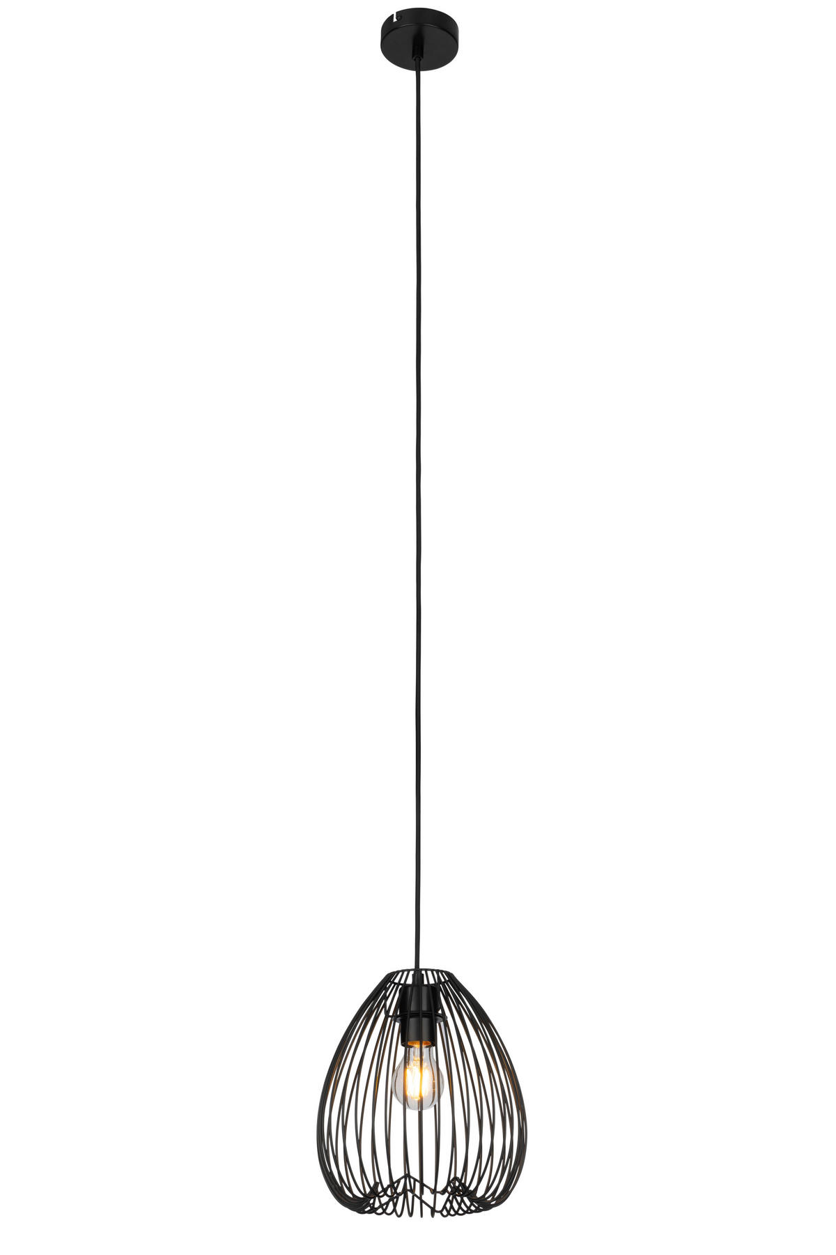 HÄNGELEUCHTE 24/150 cm  - Schwarz, Trend, Metall (24/150cm) - Collett's Monde