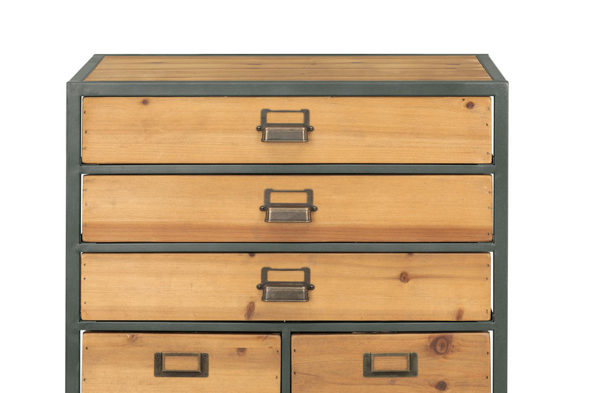 KOMMODE  in 50/120/38 cm  - Messingfarben/Schwarz, KONVENTIONELL, Holz/Metall (50/120/38cm) - Livetastic