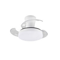 DECKENVENTILATOR - Klar/Weiß, Design, Kunststoff/Metall (30/24cm)