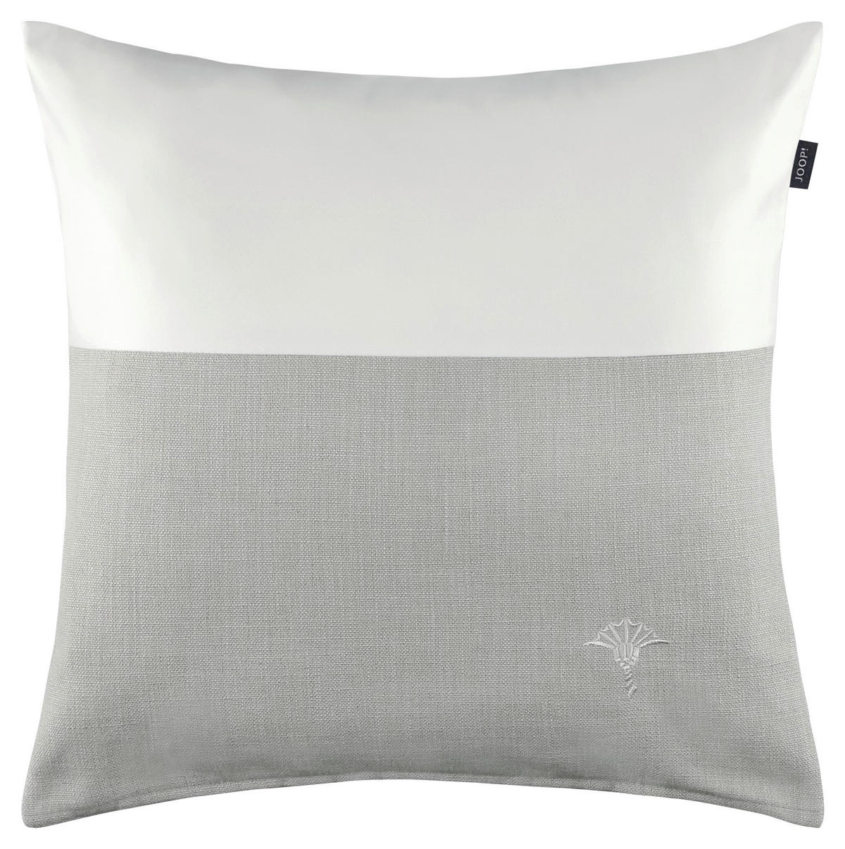 KISSENHÜLLE J!Split silber 40/40 cm  - Silberfarben/Hellgrau, Design, Textil (40/40cm) - Joop!