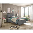 BOXBETT 120/200 cm  in Dunkelgrau  - Dunkelgrau, Basics, Holzwerkstoff/Textil (120/200cm) - Xora