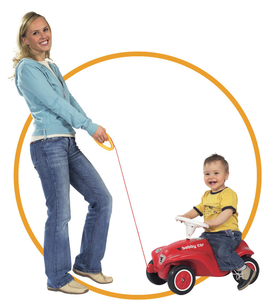 BIG BOBBY CAR SEIL BIG Bobby Car  - Gelb/Rot, Basics, Kunststoff (24/16/3cm) - BIG