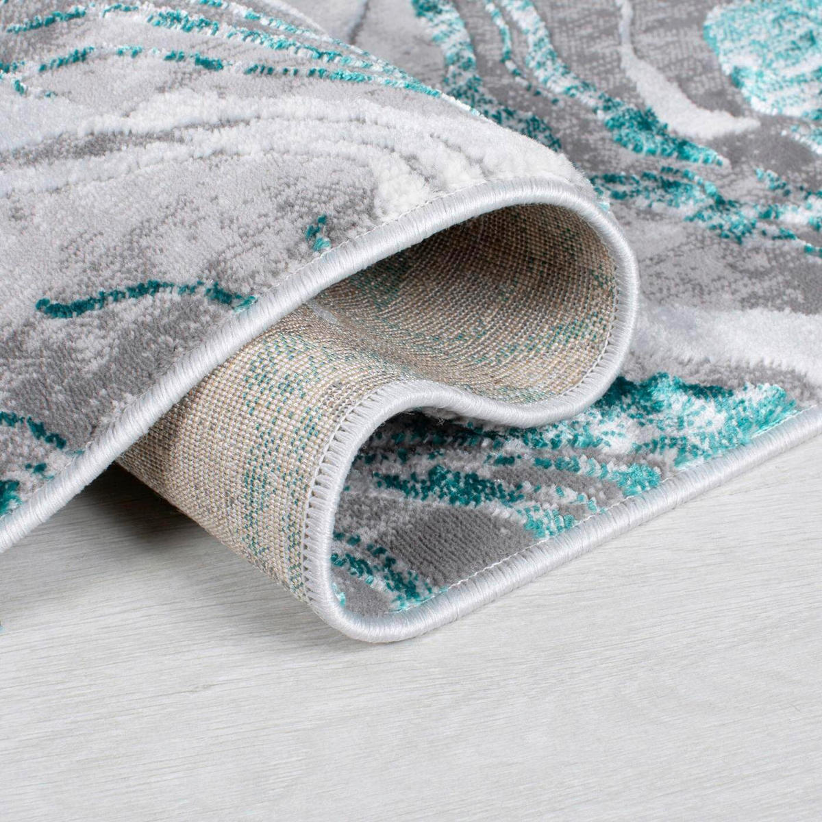 COVOR ȚESUT  - verde smarald/bej, Basics, textil (80/150cm)
