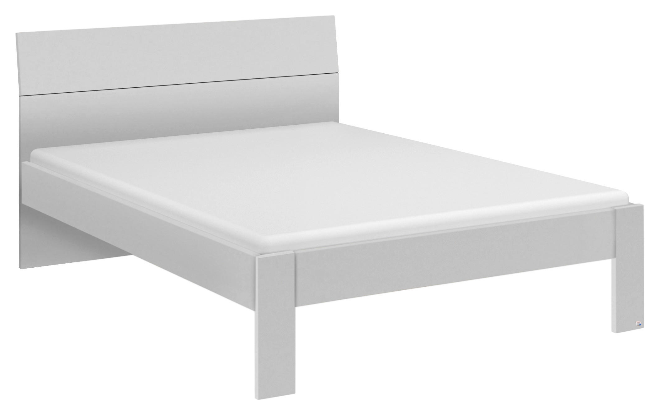 BETT 90/200 cm  in Weiss   - Weiss, Basics, Holzwerkstoff (90/200cm) - Xora