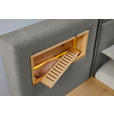 BETT 180/200 cm  in Zirbelkieferfarben, Greige  - Greige/Zirbelkieferfarben, Natur, Holz/Textil (180/200cm) - Valnatura