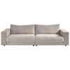 3-SITZER-SOFA in Feincord Beige  - Beige/Schwarz, Design, Kunststoff/Textil (290/86/127cm) - Lomoco