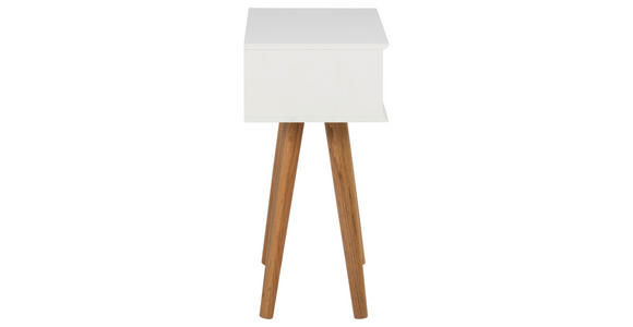 NACHTKÄSTCHEN in Weiß, Eichefarben - Eichefarben/Weiß, Design, Holz/Holzwerkstoff (40/61,5/30cm) - Carryhome