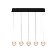 LED-HÄNGELEUCHTE 84/11/150 cm  - Klar, Design, Kunststoff/Metall (84/11/150cm) - Dieter Knoll