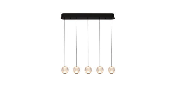 LED-HÄNGELEUCHTE 84/11/150 cm  - Klar, Design, Kunststoff/Metall (84/11/150cm) - Dieter Knoll