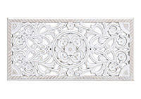 WANDDEKO Holz  - Weiß, Basics, Holz (61/30/2cm)