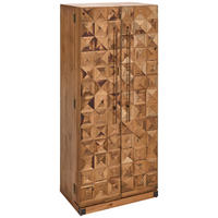 BARSCHRANK Tanne massiv Naturfarben  - Goldfarben/Naturfarben, LIFESTYLE, Holz/Metall (64,5/146,5/45cm) - Landscape