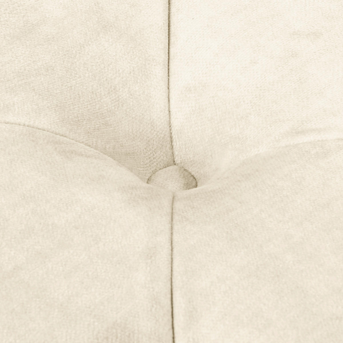 HOCKER in Textil Creme  - Creme/Braun, Design, Holz/Textil (96/35/62cm) - P & B