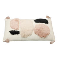 ZIERKISSEN  30/50 cm   - Pink/Schwarz, Basics, Textil (30/50cm) - Eglo