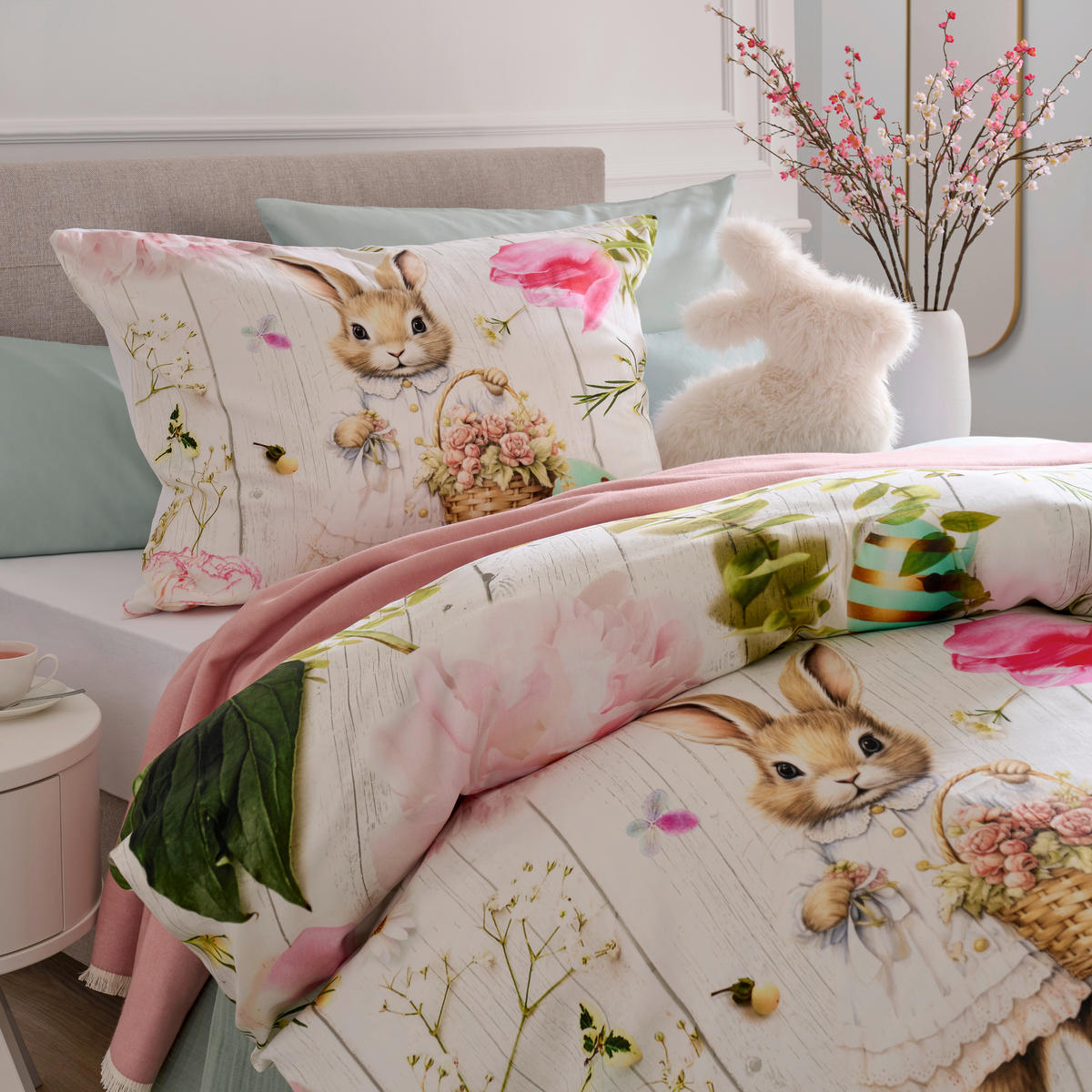 WENDEBETTWÄSCHE Satin 140/200 cm  - Multicolor, Textil (140/200cm) - Esposa