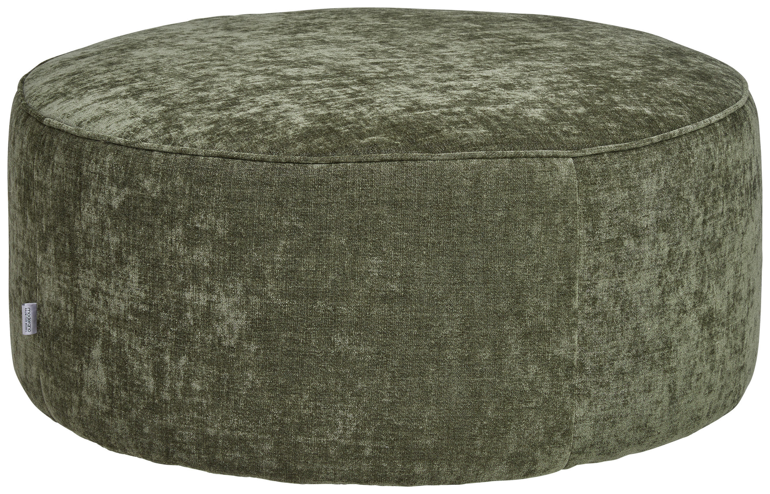 HOCKER in Textil Olivgrün  - Olivgrün, Design, Textil (80/33/80cm) - Emilio Belluti
