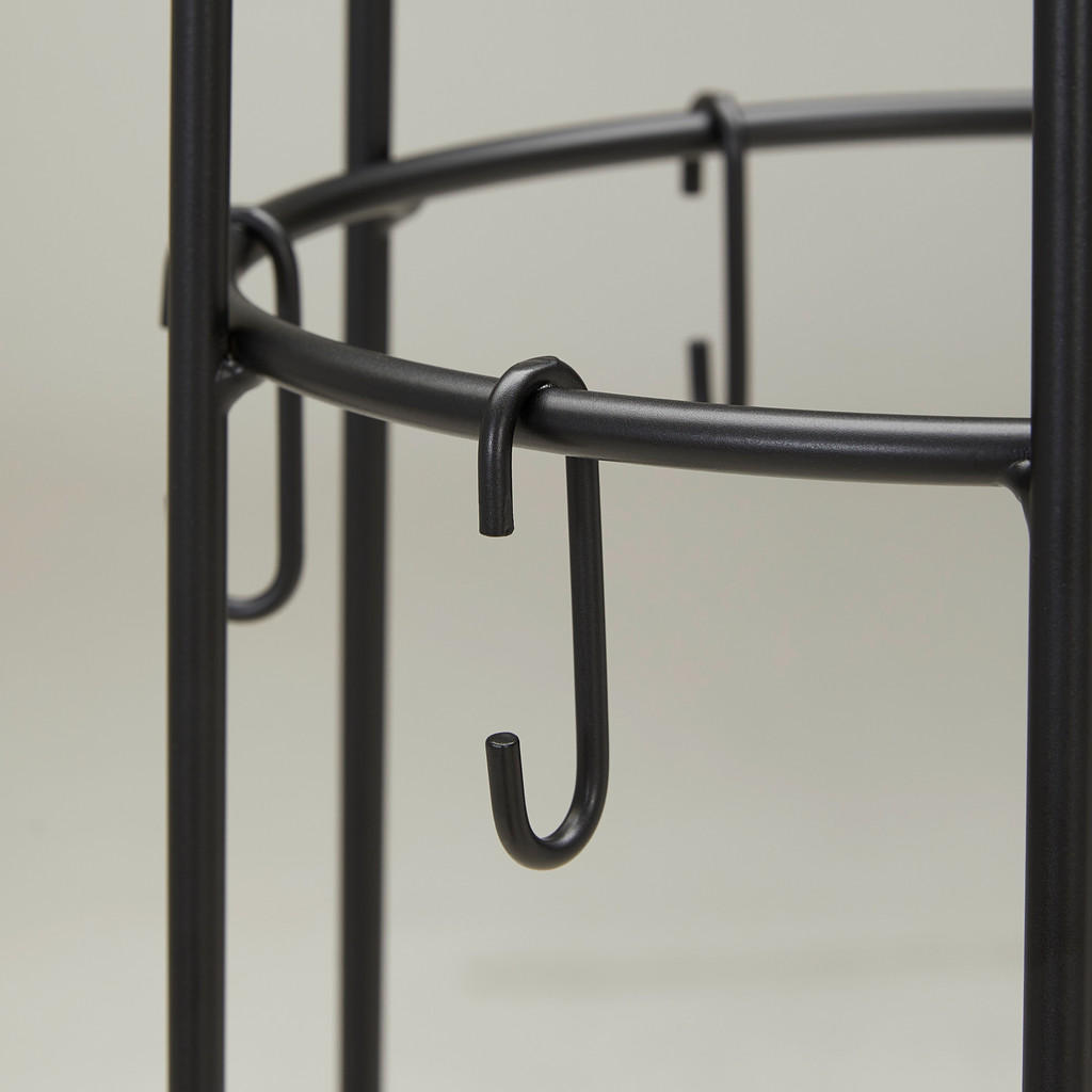 Thumbnail - Mid.you Kleiderständer, Schwarz, Metall, 39x180x23 cm, Jackenhalter, Garderobe, Garderobenständer