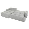 ECKSOFA Greige Flachgewebe  - Greige/Schwarz, KONVENTIONELL, Kunststoff/Textil (175/276cm) - Carryhome