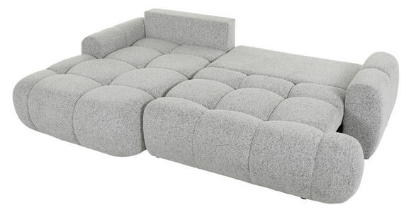ECKSOFA Greige Flachgewebe - Greige/Schwarz, KONVENTIONELL, Kunststoff/Textil (175/276cm) - Carryhome