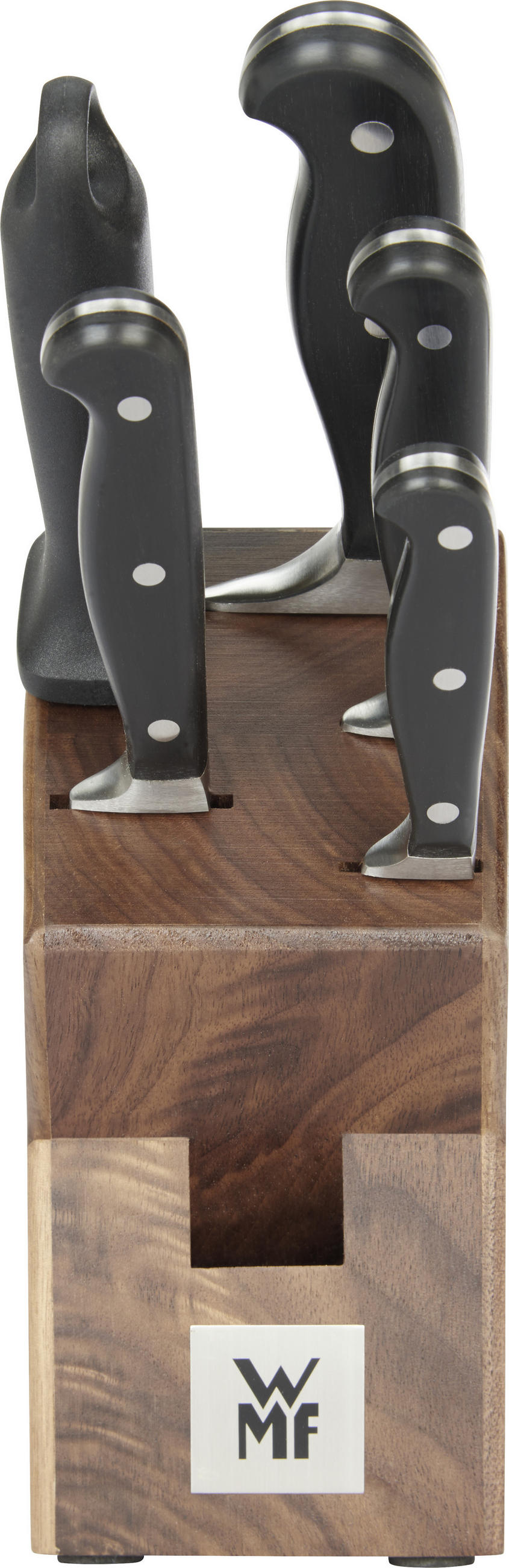 MESSERBLOCK Spitzenklasse Plus 6-teilig  - Edelstahlfarben/Braun, Basics, Holz/Metall (36/19,5/14,5cm) - WMF
