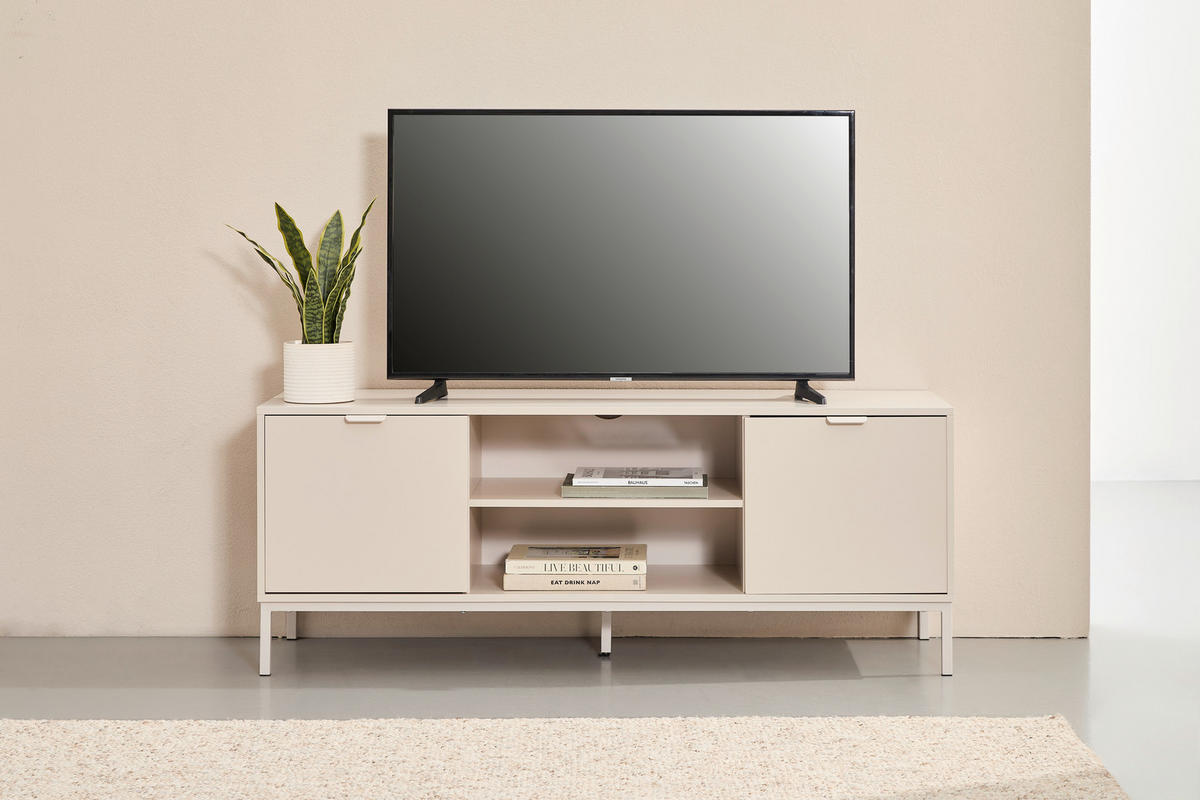 NÍZKA KOMODA, kašmírová, 140/54/40 cm - kašmírová, Design, kov/kompozitné drevo (140/54/40cm) - MID.YOU