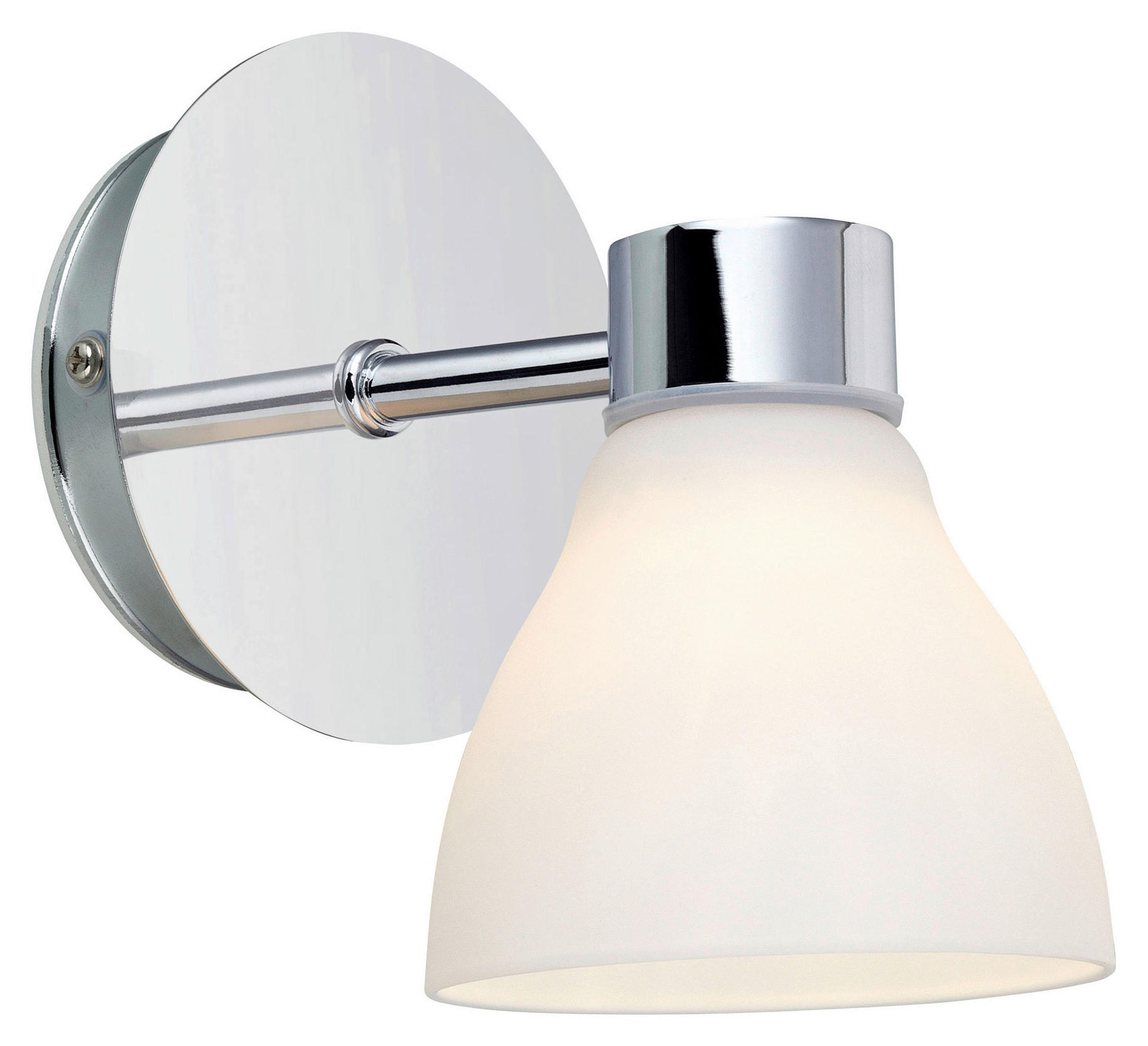 WANDLEUCHTE - Chromfarben/Opal, Basics (10/13.5/14cm) - Markslöjd