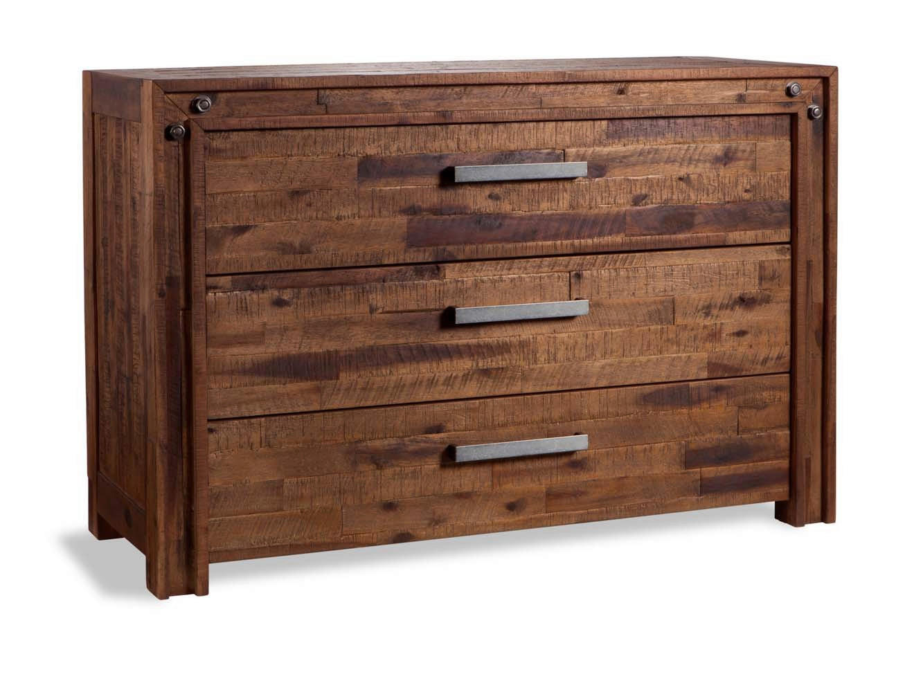 KOMMODE  in 120/81/46 cm  - Braun/Grau, Trend, Holz/Metall (120/81/46cm) - Hasena