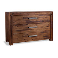 KOMMODE  in 120/81/46 cm  - Braun/Grau, Trend, Holz/Metall (120/81/46cm) - Hasena