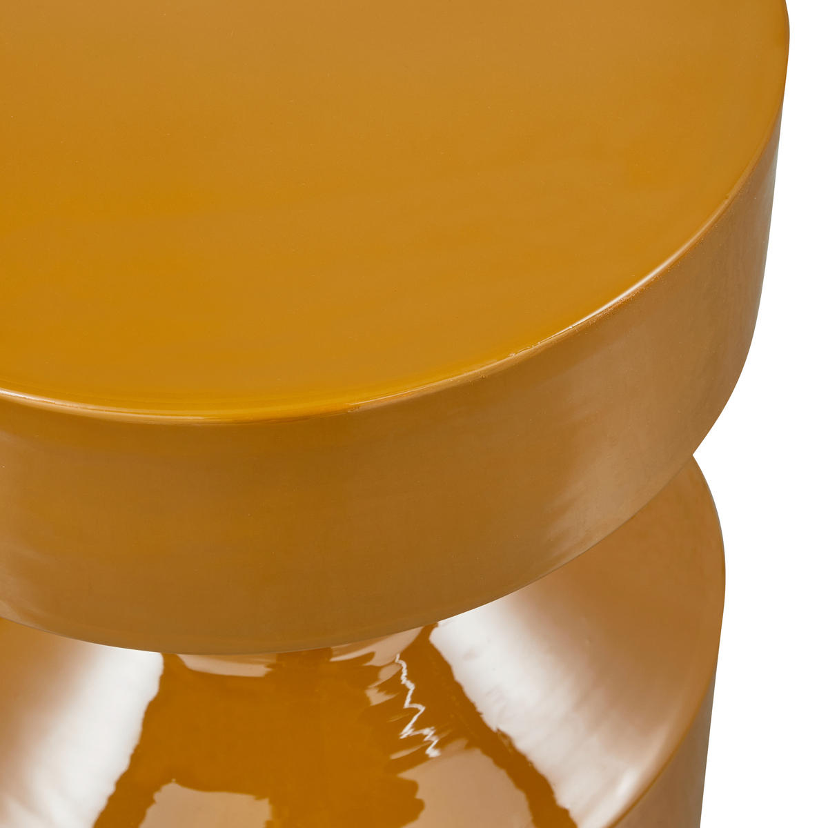 BEISTELLTISCH in Metall 30/30/47 cm  - Honig, Design, Metall (30/30/47cm) - Livetastic