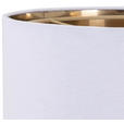 HÄNGELEUCHTE 45,5/120 cm  - Goldfarben/Weiß, MODERN, Kunststoff/Textil (45,5/120cm) - Novel