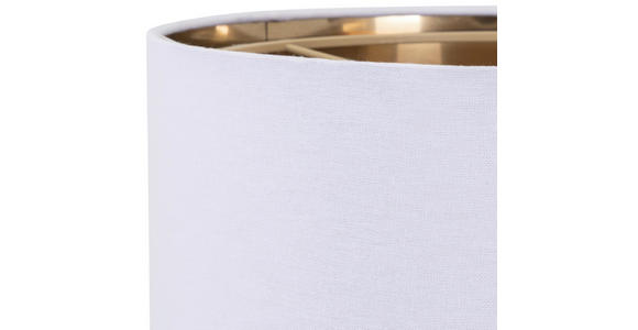 HÄNGELEUCHTE 45,5/120 cm  - Goldfarben/Weiß, MODERN, Kunststoff/Textil (45,5/120cm) - Novel